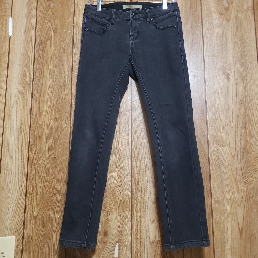 NIX Low Rise Skinny Fit Jeans Womens 26 Black Denim Whimsigoth BodyCon